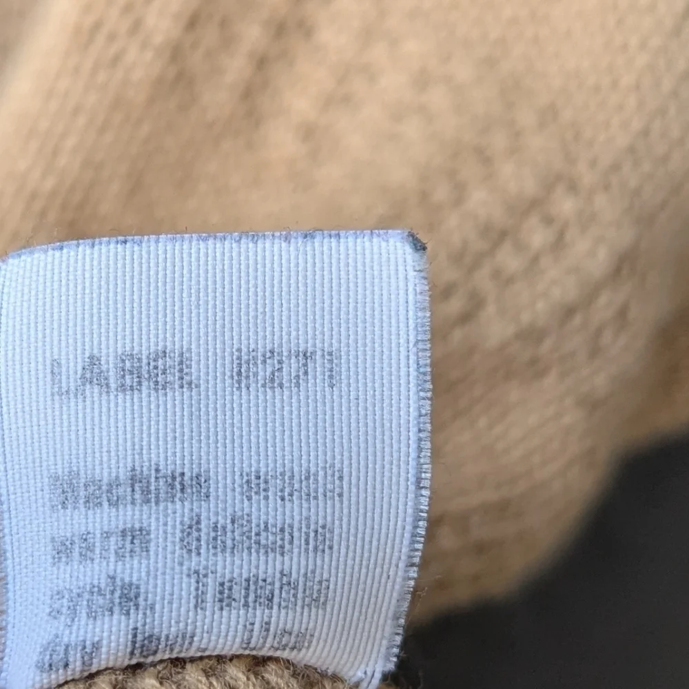 VTG 70s Devon Camel Tan Knit Sweater Vest Size Large